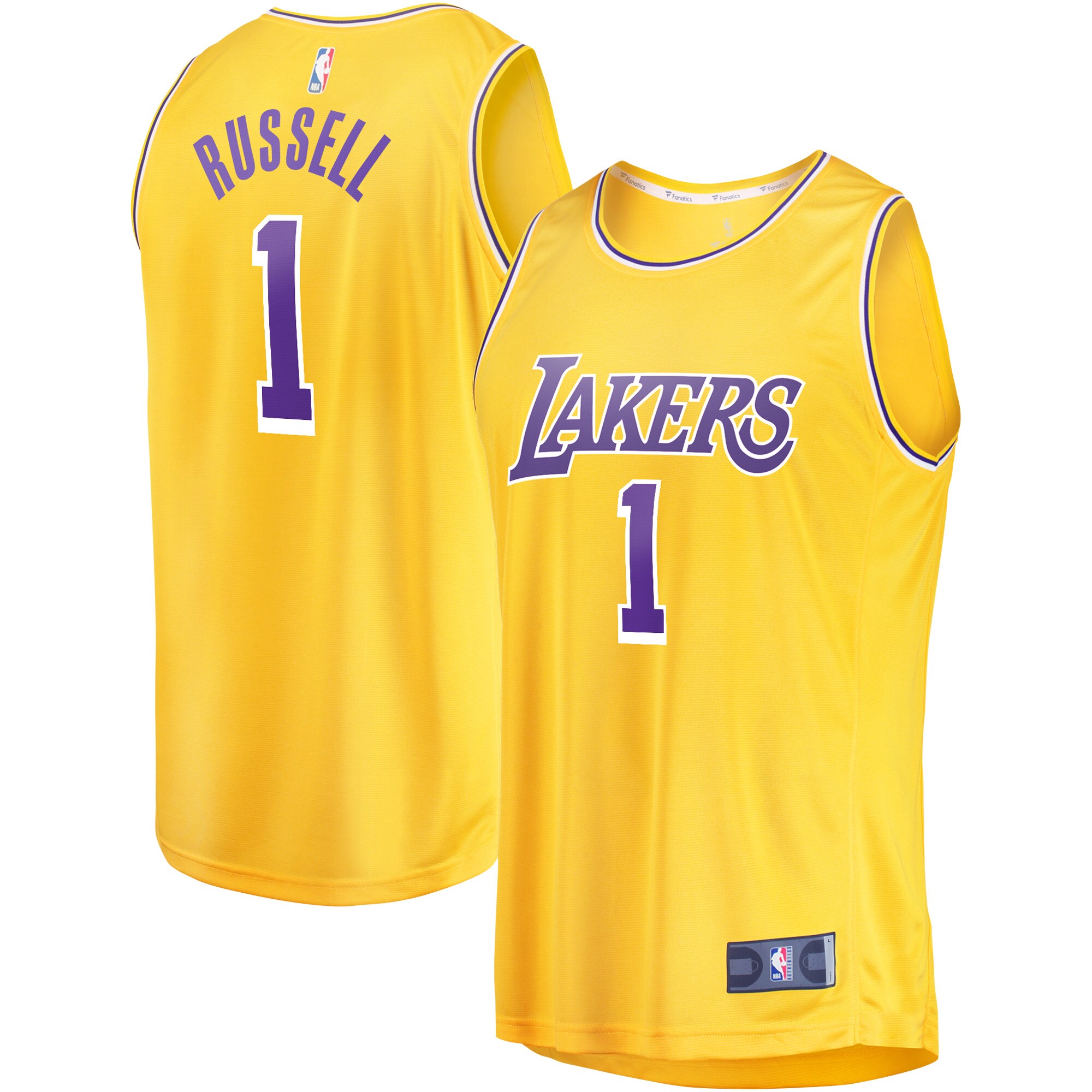 D'Angelo Russell Los Angeles Lakers Youth Fast Break Player Jersey - Icon Edition - Gold