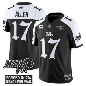 Josh Allen #17 Buffalo Bills BUF 'Gothic Cold Front Edition' Vapor Limited Jersey V2 - All Stitched