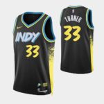 Unisex Indiana Pacers Myles Turner  Black 2023/24 Swingman Jersey - City Edition