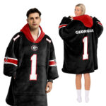 Adult 1 Georgia Football Unisex Blanket Hoodie