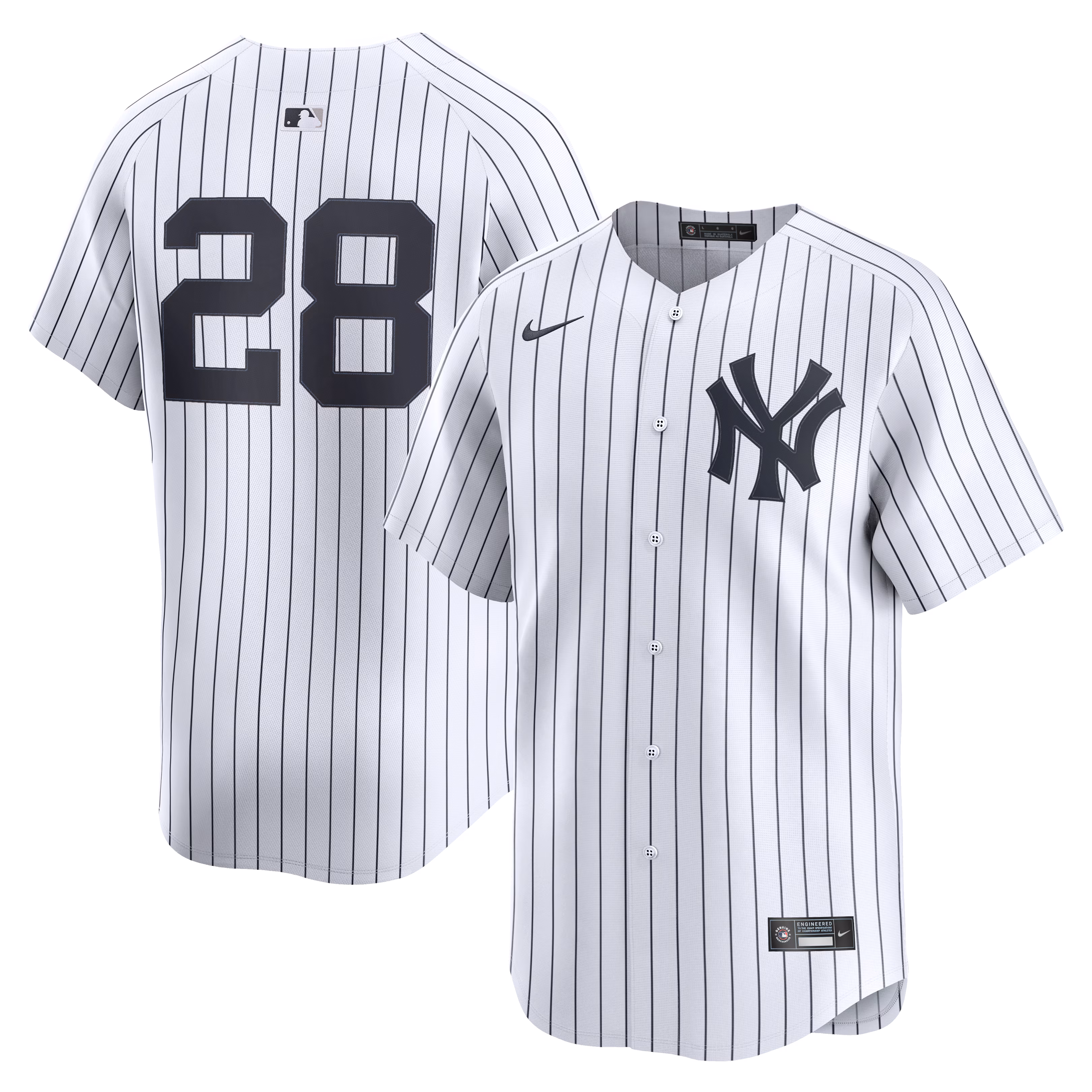 New York Yankees Austin Wells #28 White Home Limited Player Jersey