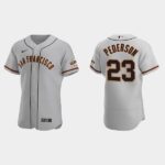 Men's San Francisco Giants #23 Joc Pederson Gray Road Jersey
