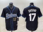 Men's Los Angeles Dodgers #17  Black Shohei Ohtani Jersey