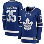 Ilya Samsonov Toronto Maple Leafs Women's Home Breakaway Player Jersey - Blue