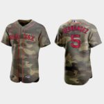 Men's Boston Red Sox #5 Enrique Hernandez 2021 National Armed Forces Day Flex Base Jersey - Camo