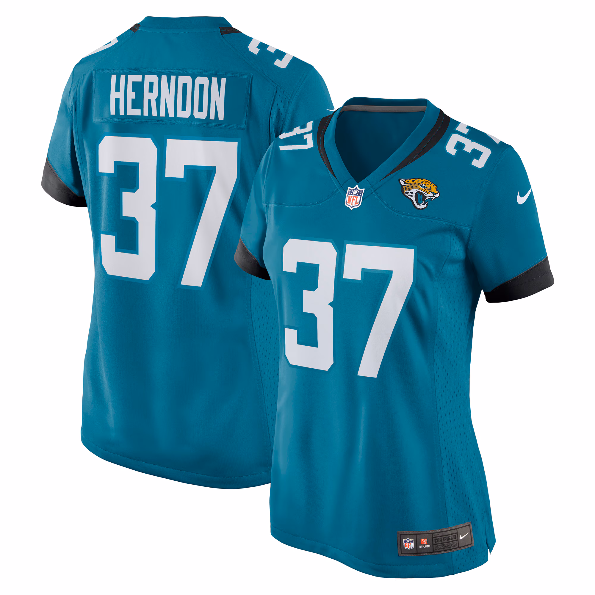 Tre Herndon Jacksonville Jaguars Women's Game Jersey - Teal