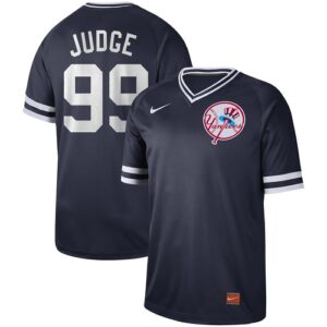 Men's  New York Yankees #99 Aaron Judge Navy Cooperstown Collection Legend V-Neck Jersey
