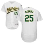 Oakland Athletics #25 Mark McGwire White Flexbase Collection Stitched Jersey