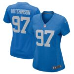 Aidan Hutchinson Detroit Lions  Women's Alternate Game Jersey - Blue