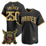 America #250 Pittsburgh Pirates 2026 City Connect Vapor Premier Limited Jersey - All Stitched