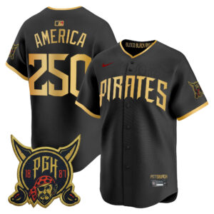 America #250 Pittsburgh Pirates 2026 City Connect Vapor Premier Limited Jersey - All Stitched