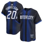 Men's Detroit Tigers #20 Spencer Torkelson  Navy 2024 City Connect Limited Jersey