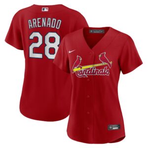 Nolan Arenado St.Louis Cardinals  Women's Alternate Replica Player Jersey - Red