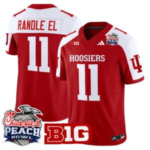 Randle El #11 Ndiana Hoosiers IH 2026 Peach Bowl Vapor Limited Jersey - All Stitched