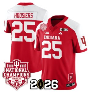 Hoosiers #25 Indiana Hoosiers Vapor Limited Football Jersey - 2025 National Champions - All Stitched