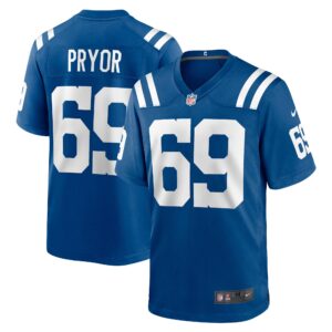 Matt Pryor Indianapolis Colts  Game Jersey - Royal