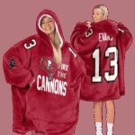 Tampa Bay Football Unisex Blanket Hoodie