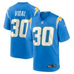Kimani Vidal Los Angeles Chargers Team Game Jersey -  Powder Blue