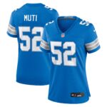 Netane Muti Detroit Lions Women's Game Jersey -  Blue