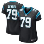 Ikem Ekwonu Carolina Panthers  Women's Player Game Jersey - Black