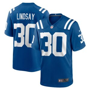 Phillip Lindsay Indianapolis Colts  Game Player Jersey - Royal