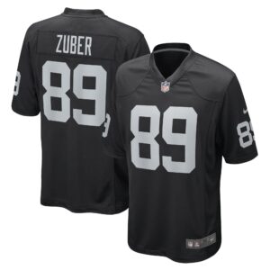 Isaiah Zuber Las Vegas Raiders  Game Player Jersey - Black