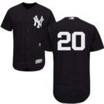 New York Yankees #20 Jorge Posada Navy Blue Flexbase Collection Stitched Jersey