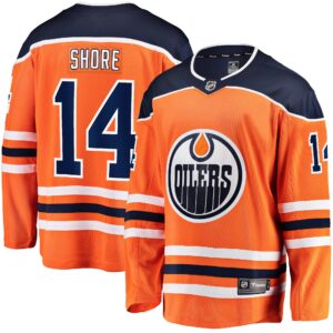 Devin Shore Edmonton Oilers Home Breakaway Player Jersey - Orange