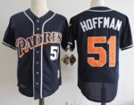 Mitchell And Ness 1998 San Diego Padres #51 Trevor Hoffman Navy Blue Throwback Stitched Jersey