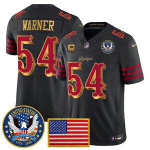 Fred Warner #54 San Francisco 49ers United States 250th Anniversary Patch Vapor Limited Jersey - All Stitched