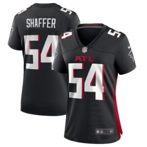 Justin Shaffer Atlanta Falcons Women's  Game Jersey -  Black