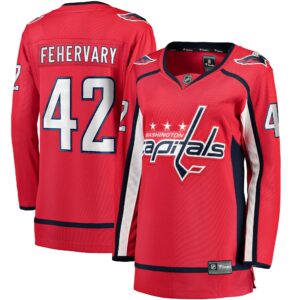 Martin Fehervary Washington Capitals Women's Home Breakaway Player Jersey - Red