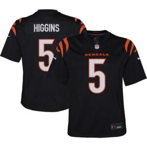 Tee Higgins Cincinnati Bengals  Youth Game Player Jersey - Black