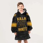 Kid 90 Pittsburgh Football Unisex Blanket Hoodie