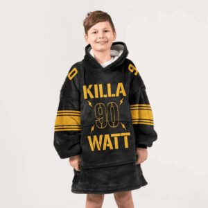 Kid 90 Pittsburgh Football Unisex Blanket Hoodie