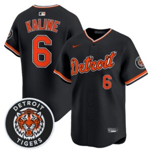 Al Kaline #6 Detroit Tigers Alternate Vapor Premier Limited Jersey - Black