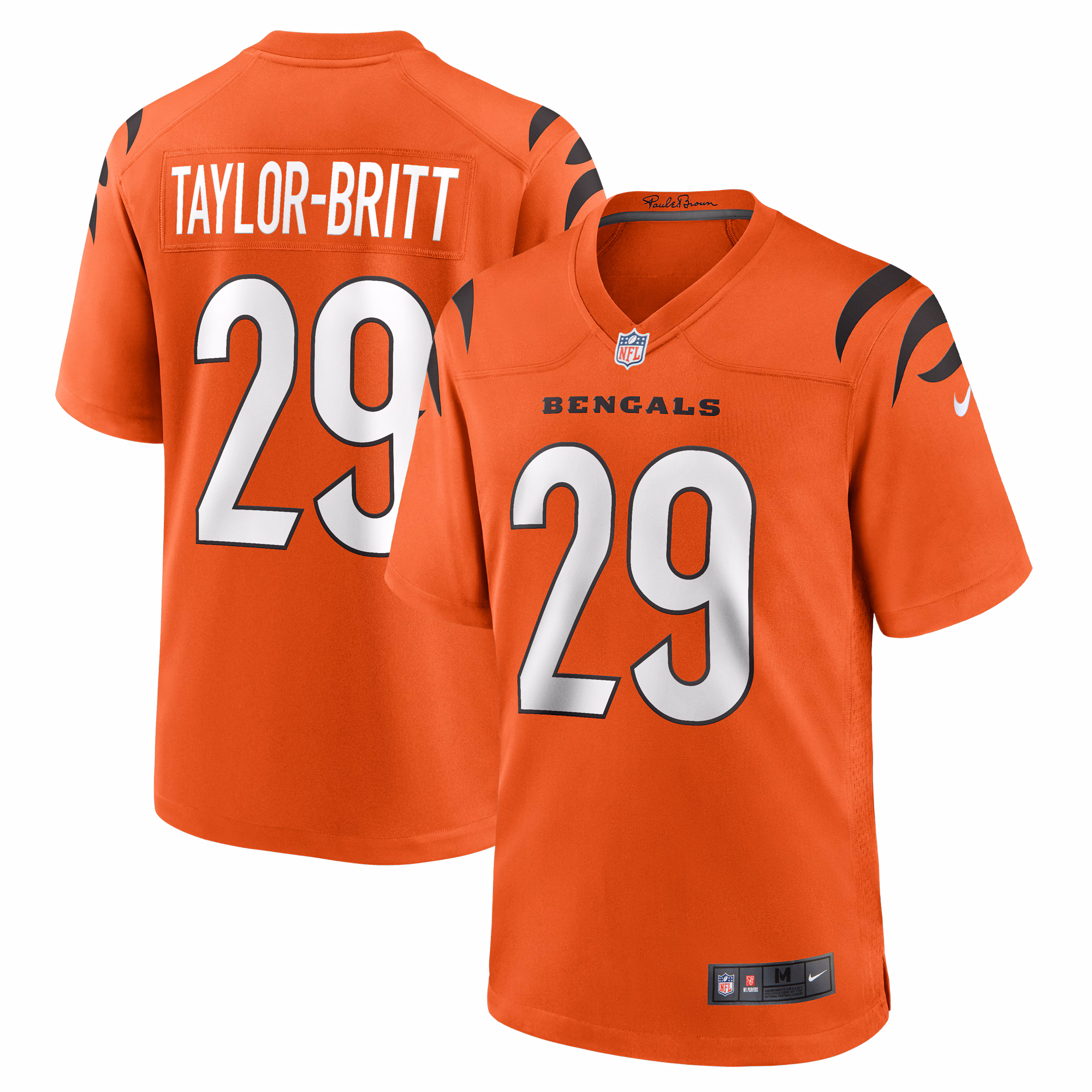 Cam Taylor-Britt Cincinnati Bengals Alternate Game Jersey -  Orange