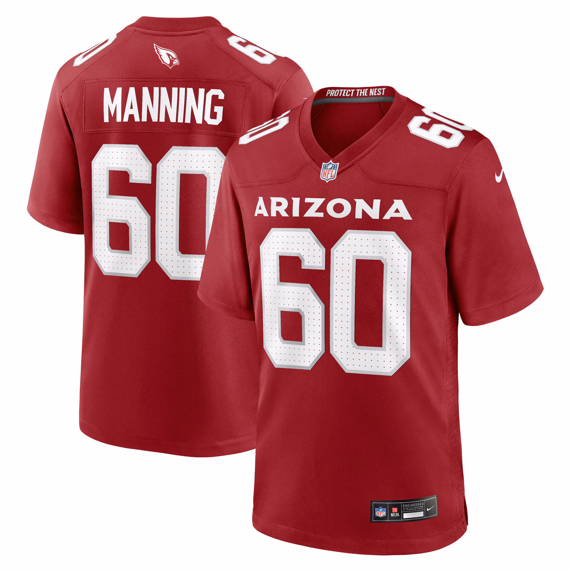 Ilm Manning Arizona Cardinals Team Game Jersey -  Cardinal