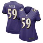 Daelin Hayes Baltimore Ravens  Women's Game Jersey - Purple