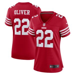 Isaiah Oliver San Francisco 49ers  Women's  Women's All Player Jersey - Scarlet