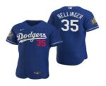 Men's Los Angeles Dodgers #35 Cody Bellinger Royal 2020 World Series Flex Base  Jersey