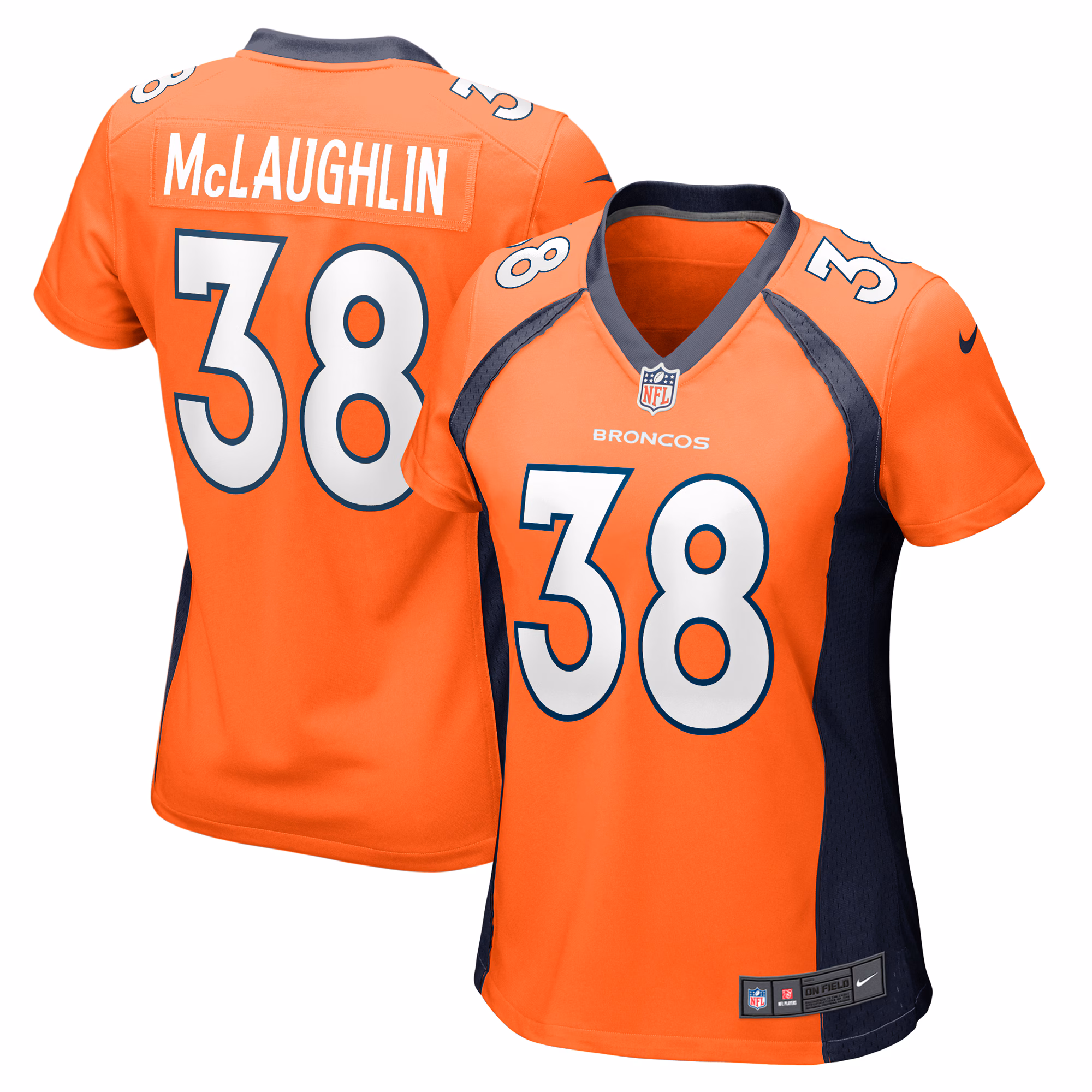 Jaleel McLaughlin Denver Broncos Women's  Game Jersey -  Orange