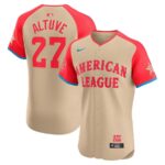 Men's Houston Astros #27 Jose Altuve  Cream 2024 All-Star Game Elite Jersey
