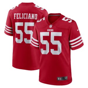 Jon Feliciano San Francisco 49ers  Game Player Jersey - Scarlet