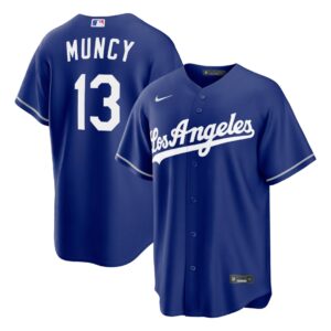 Max Muncy #13 Los Angeles Dodgers Royal Alternate Replica Jersey - Blue