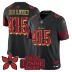 Gold Blooded #415 San Francisco 49ers Rivalries x Stranger Things Vapor Limited Jersey - All Stitched