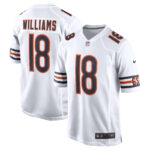 Men's Chicago Bears Caleb Williams #18 White First Round Pick Player Game Jersey