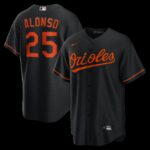 Baltimore Orioles Pete Alonso #25 Black Alternate Replica Jersey