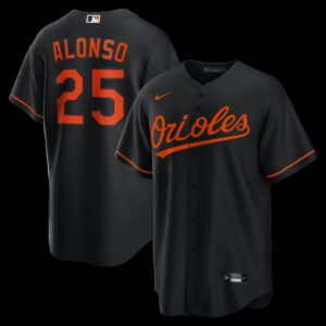 Baltimore Orioles Pete Alonso #25 Black Alternate Replica Jersey