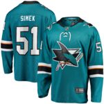 Radim Simek San Jose Sharks Home Breakaway Player Jersey - Teal